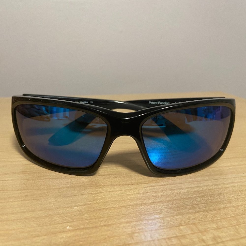 Costa Jose Black Frame Blue Mirror Sunglasses
